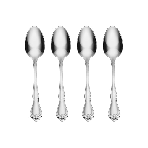 Oneida True Rose Teaspoons Silverware Set for 4, Flatware - style: Teaspoons, Set of 4