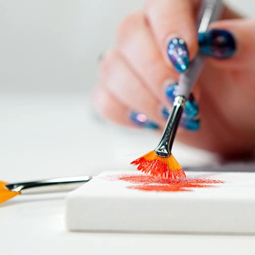 Creative Mark 3 Piece Micro Detail Paint Brush Set, Mini Paintbrushes for Acrylic, Watercolor, Oil, Face, Nail, Scale Model Painting & Line Drawing - size: Blend & Curve Set (3 Piece)