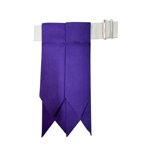 Men's Men's Tartans Kilt Flashes with Heavy Buckle Elastic Adjusters Fit - color: Purple