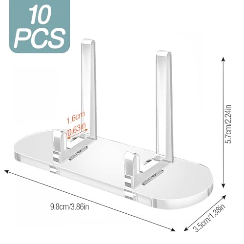10 Pack Trading Card Display Stand, Clear Acrylic Card Stands, Card Stands for Sports Cards, PSA Card Display