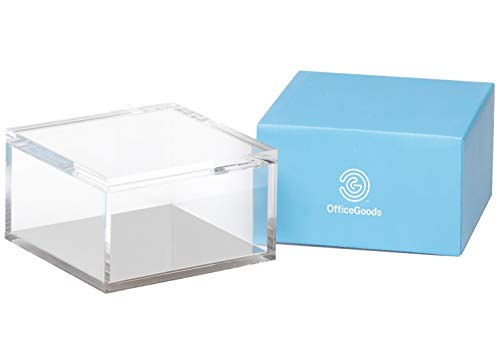 OfficeGoods Acrylic Desk Organizer with Silver Base, Large - color: Silver, size: Large
