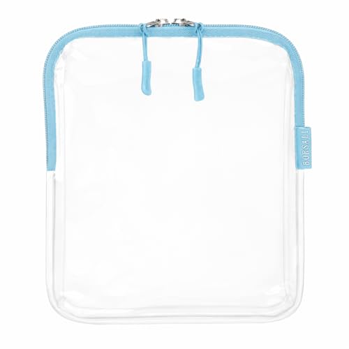 BORSALI TSA Approved Toiletry Bag, Light Blue, Clear Quart Size - color: Light Blue