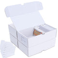 Trading Card Storage Box, 4-Pack 400 Count Cardboard TCG & Sport Card Box - size: 4 piece 7in for Standard