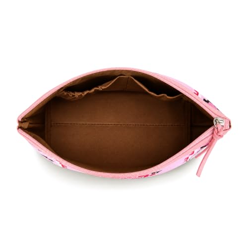 Wrangler Travel Makeup Bag Large Waterproof Cosmetic Bag for Women - color: Pink