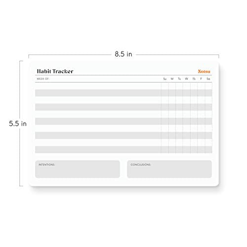 Notsu Weekly Habit Tracker Notepad