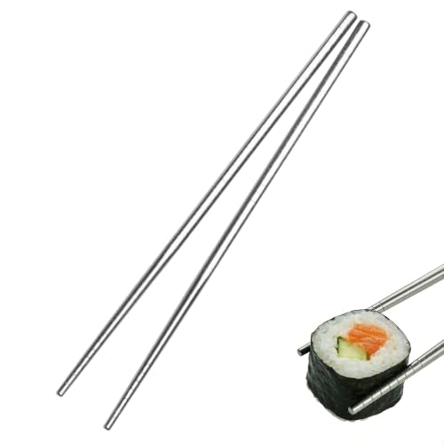 Pure Titanium Chopsticks, Ultralight 14g Metal Chopsticks, Dishwasher Safe, Rust & Corrosion Resistant, Healthy Reusable Utensils for Camping, Travel & Daily Use - color: TKZ2-Y