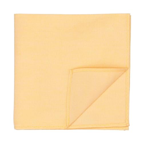 tiemart Regent Morris Neckwear Silk/Linen Pocket Square - color: Dandelion Yellow Regency