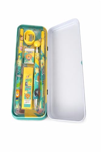 7-In-1 stationary set for kids birthday return gifts (Bear)