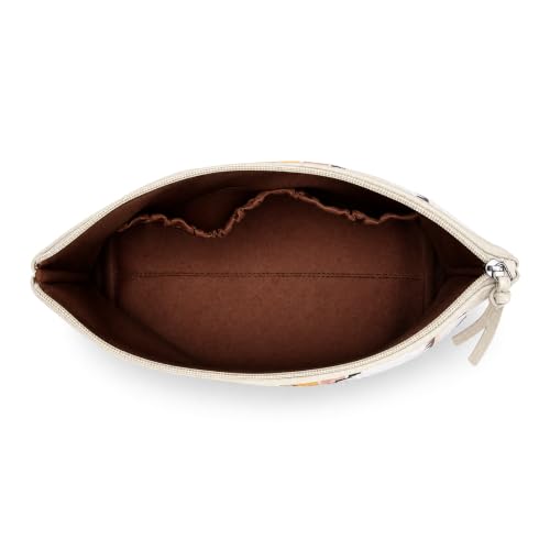 Wrangler Travel Makeup Bag Large Waterproof Cosmetic Bag for Women - color: Beige
