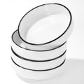 3.35 Inch Ceramic Dipping Sauce Dish Set - 4 Pcs Small Condiment Bowls for Dipping Bowls (2.5oz)