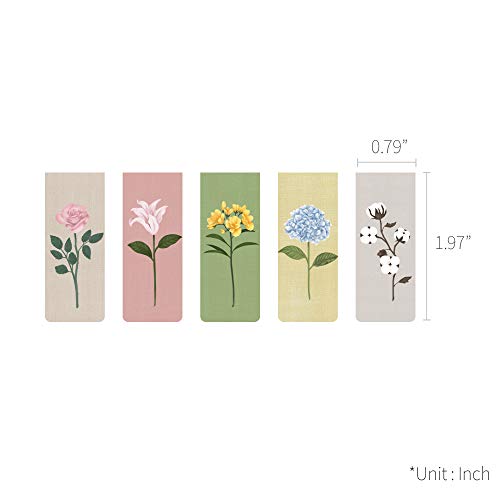 Monolike Magnetic Bookmarks The Flower, Set of 5 - color: The Flower Ver.1