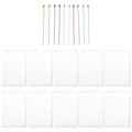 TEHAUX 10 Sets Clear Photocard Holder Keychains, 3.8 x 2.7 in Sleeve Size - size: 9.1X6.4X0.1CM