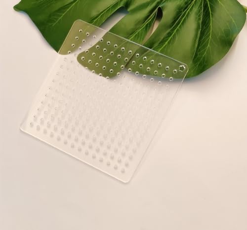 Acrylic Sashiko Stencil,Sashiko Embroidery Pattern,Quilt Stitch Mold,Small Needle Embroidery for Manual DIY Tool Template (Dots 0.75cm) - style: Dots 0.75cm