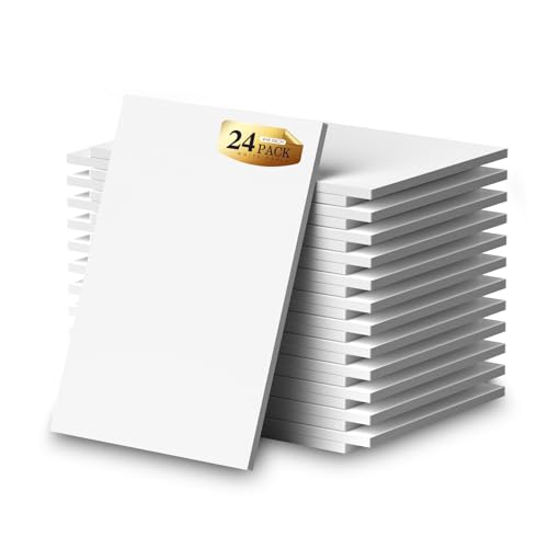 Notepads 4x6, 24 Pack Small Note Pads, Server Note Pads, Scratch Pads 4x6 - color: White- 24 Pack, size: 4x6