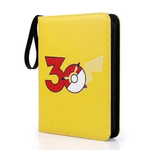 Card Binder, 9 Pocket 990 Card for Collectible Trading Card Albums - color: 990-YELLOW-1