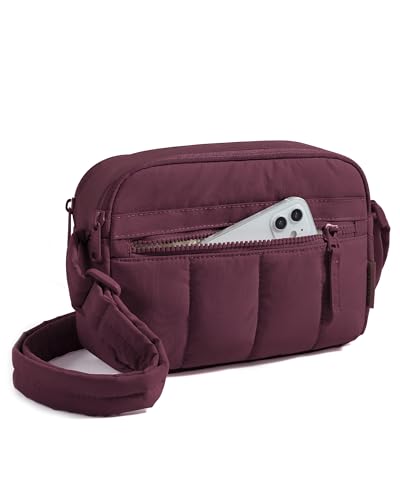 BAGSMART Cross Body Purse, Mini Crossbody Bags for Women Travel Purse - color: Racing Red, size: Small