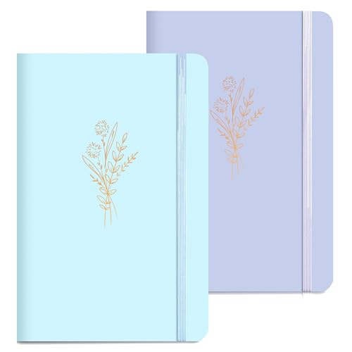 MINICAGIE Lined Leather Journal Notebook for Women A5 192 Pages - color: Purple2