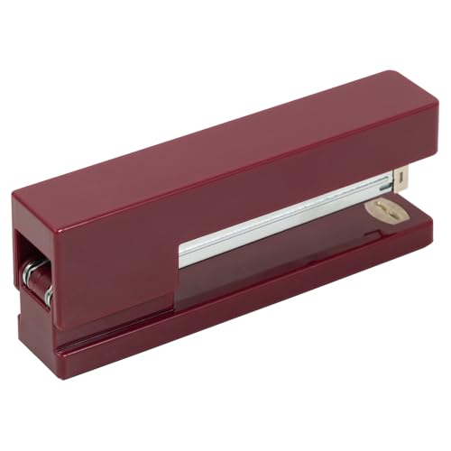 JAM PAPER Modern Desk Stapler - Burgundy - Sold Individually - color: Burgundy, size: Pack of 1