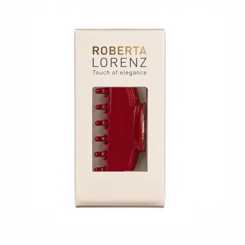Luxury Hair Claw Clip Premium Acetate Strong Hold 4 Inch (Ruby Red) - color: Ruby Red