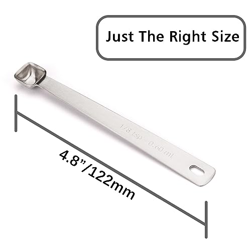 2PCS 1/8tsp(0.6ml) Tiny Measuring Spoon, Small Teaspoon for Tiny Amounts - size: 1/8tsp|0.6ml