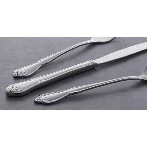 Oneida True Rose Dinner Spoons Silverware Set for 4, Flatware - style: Dinner Spoons, Set of 4