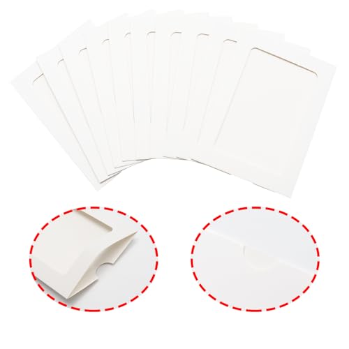 30Pcs 4x5Inch White Paper Photo Frames with String & Clips - color: White, size: 4x5inch