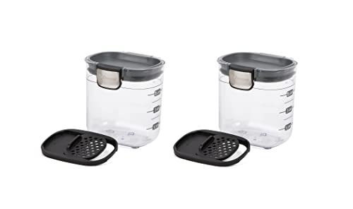 Progressive PKS-401 1.5 Cup Mini Prokeeper+ Airtight Silicone Seal Storage Container Great For Spices & Baking Acessories (2- Piece) - size: 2- Piece
