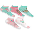 Culture Fly Pusheen Cat Socks Women's Pastel Snack Time 5-Pair Ankle Sock OSFM