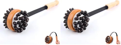 Massage Hammer, Meridians Back Knock Massager, Double Head Back Scratcher Percussion Massager, Manual Massage Hammer for Neck, Leg, Waist (Pack of 2) - size: Extra Large (Pack of 2)