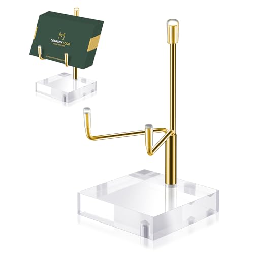 Picture Stand Small Easels For Display Plate Displaying Ornament Plaque Stands Base Art Holder Acrylic Frame Tabletop Shell Table Desk Pictures Sign Decorative Collection Print Adjustable Tile Plates - color: Golden, size: L
