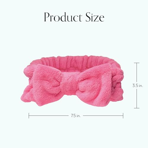 Bliss Pink Microfiber Spa Headband for Face Washing - 1 Ct - Fragrance-Free - size: 1 Count (Pack of 1)