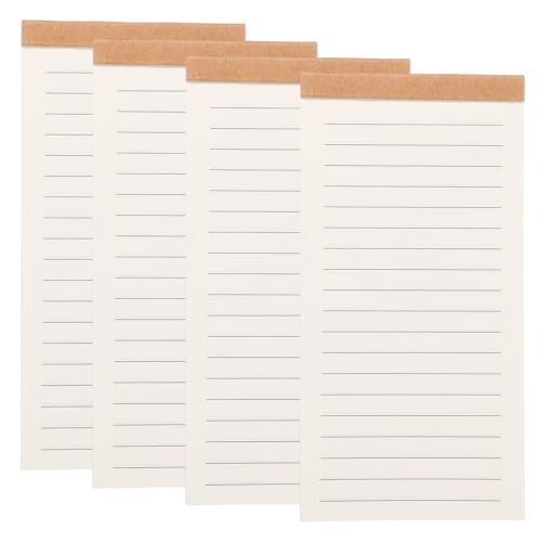 PATIKIL Portable Field Notes, 4 Pcs Small Notepads 50 Sheets Pocket Notebooks Memo Books to Do List Organizer Planner Daily for Work Office Journey, Lined - style: Lined