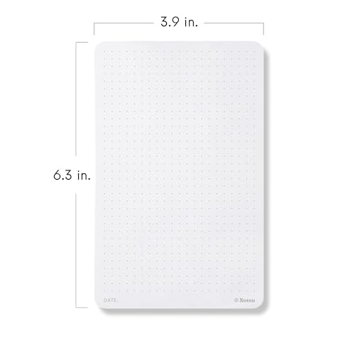 Notsu Dot Grid Small Desk Notepad 2 Pack, 3.9" x 6.3" - size: 3.9" x 6.3", style: Dot Grid