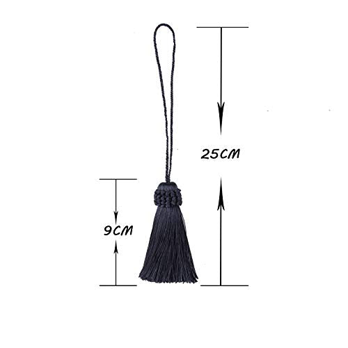 8PCS Tassel Key Colorful Tassel for Cord Loop,Handmade Tassels - color: Navy