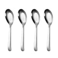Ouliget Flat Head Spoons, Korean style Flat Sugar Spoon,Thick Heavy Stainless Steel Table Spoons Dinner Spoon,Set of 4. - size: 7.1 inches, Set of 4, Flat Head