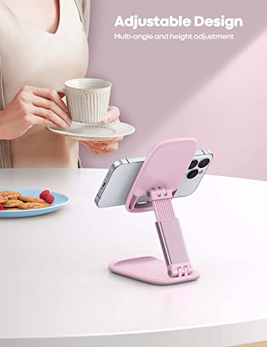 Lamicall Pink Phone Holder, Desk Accessories - Rose Gold Office Holder - color: Pink
