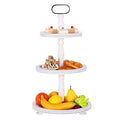 Urban Deco Wooden Tiered Tray 3-Tier Decorative Tray Farmhouse Serving Tray - style: 3 tier-white
