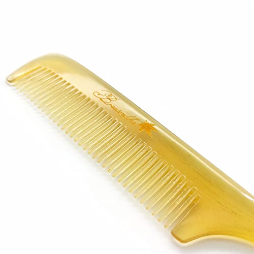Breezelike Hair Comb for Women, Fine Tooth Tail Comb for Styling - color: Sheep Horn