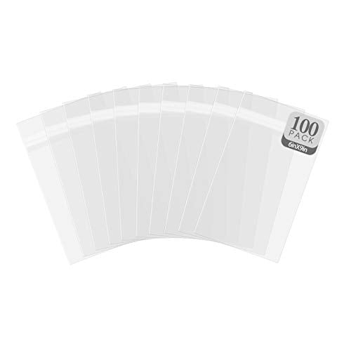 Golden State Art 6x9 Inch Crystal Sealed Clear Plastic Sleeves,100 Pack - size: 6 x 9