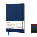 ViVin A4 Hardcover Lined Notebook,8.5x11 192 pg College Ruled Leather - color: Navy Blue, size: A4