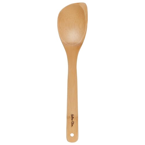 Helen’s Asian Kitchen Bamboo Kitchen Corner Spoon Cooking Utensil, 12-Inch - style: 12-Inch, Corner Spoon