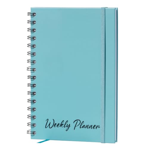 Nextnoid A5 Undated Weekly Planner with Goal & Habit Tracker, Turquoise - color: Turquoise, style: b-Weekly Undated