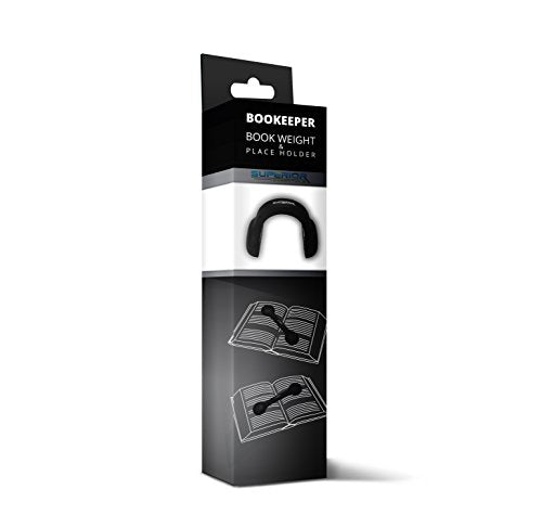 Bookmark/Weight-Page Holder-Holds Books Open and in Place-Black-by Superior Essentials - color: Black
