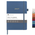 &And Per Se 2027 Planner, 12-Month Monthly & Weekly, 2027 Calendar Planner with 100gsm Paper, A5 Hardcover Faux Leather, 5.7" x 8" (Dark Blue) - color: Dark Blue, size: 5.7" x 8"(Jan 2027-Dec 2027)