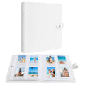 Ruibytree 320-Pocket PU Leather Photo Album for Instax Mini Camera, White - color: White