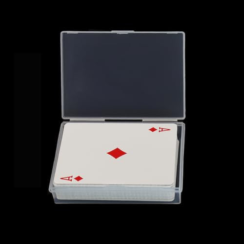 Playing Card Case 3Pcs Plastic Playing Card Box Holder Storage Organizer - style: 24pcs for Poker Size