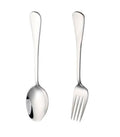 2 PCS Forks Spoon Set 7.32 inch Stainless Steel