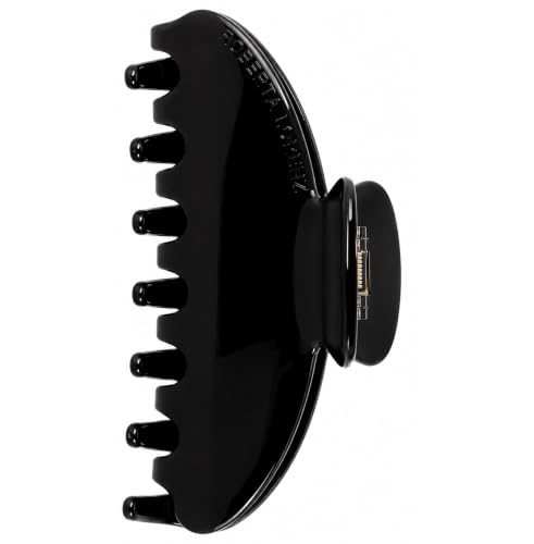 Luxury Light Hair Claw Clip Premium Acetate Strong Hold 4 Inch (Midnight) - color: Midnight