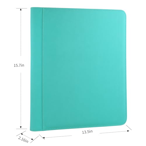 Toploader Binder, Holds 324 Toploaders, 9 Pocket Top Loader Binders with Sleeves for 3 x 4'' Toploaders, Double-Sided Pocket Top Loader Storage Binder, Trading Card Binder - Diamond Lake Blue - color: Diamond Lake Blue