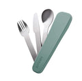Smash Reusable Stainless Steel Travel Utensils/Cutlery Set with Silicone Case Sage - color: Sage